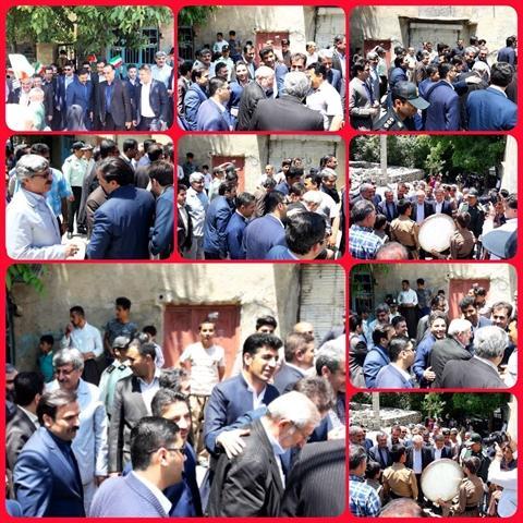 بازدید رئیس بنیاد مستضعفان از روستای نسل در کردستان بازدید رئیس بنیاد مستضعفان از روستای نسل در کردستان