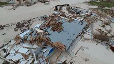 تصاویر هوایی از طوفان دوریان در باهاما