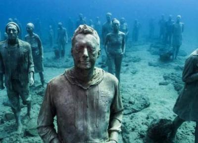 تجربه حسی متفاوت با موزه های مجسمه، زیر آب