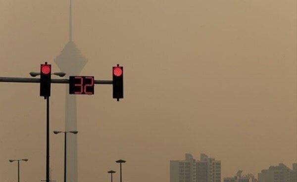 شرایط قرمز و بنفش ایستگاه های هوای تهران